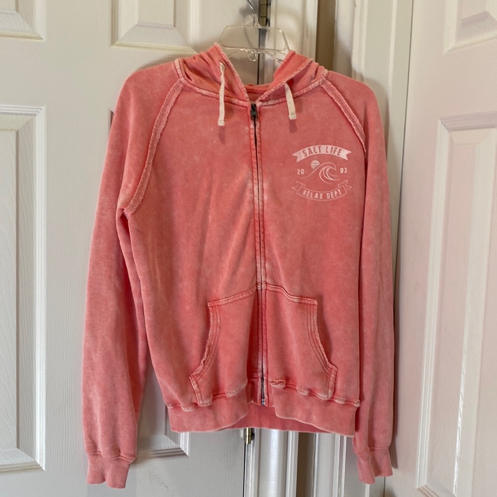 Salt Life Distressed hoodie/zip up